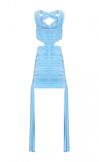 TAYLOR Mini Dress Baby Blue 2