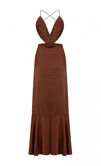 OPHELIA Dress Brown  2