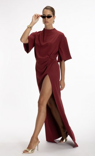 ASAEL dress Bordeaux  2