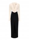 NEZA dress Ecru & Black 
