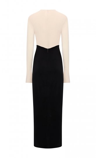 NEZA dress Ecru & Black  4