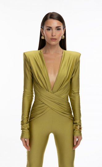 LUNETTE catsuit olive gold 2